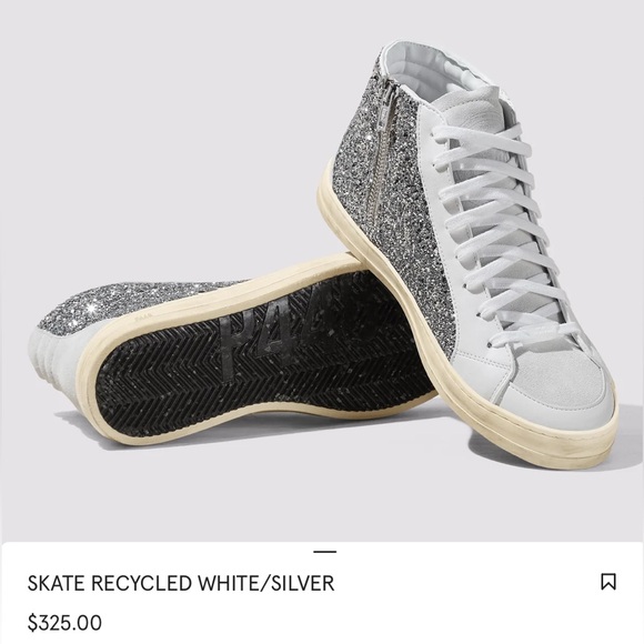 Sparkly P448 mixed material high tops! - Picture 9 of 9